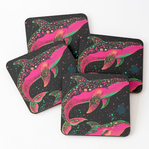 Item preview, Neon Cosmic Whale Ocean Art designed and sold by Amr Siam.