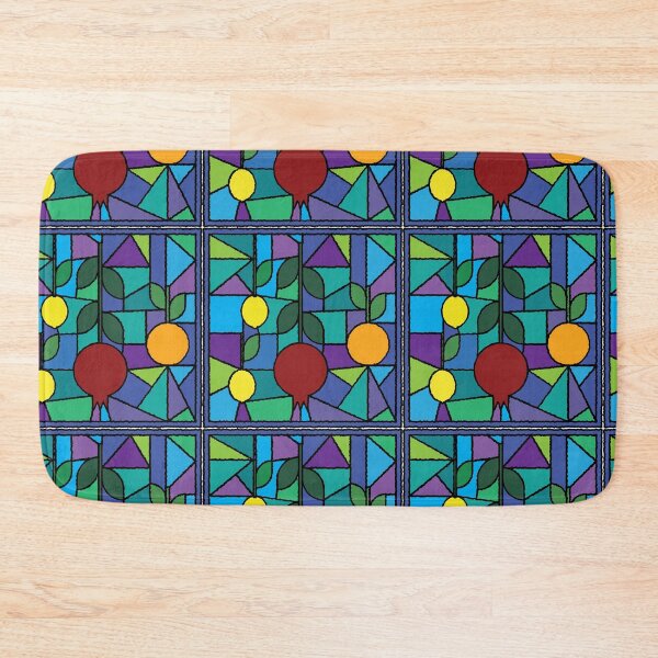 Item preview, Mediterranean Garden on Stained Glass designed and sold by Qousqoza7.