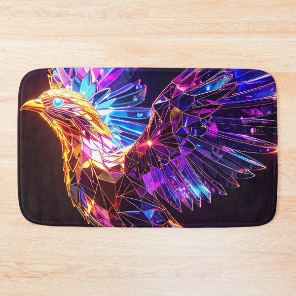 Item preview, Eternal Spark - 3D Iridescent Glass Phoenix Bird designed and sold by Kavin786.