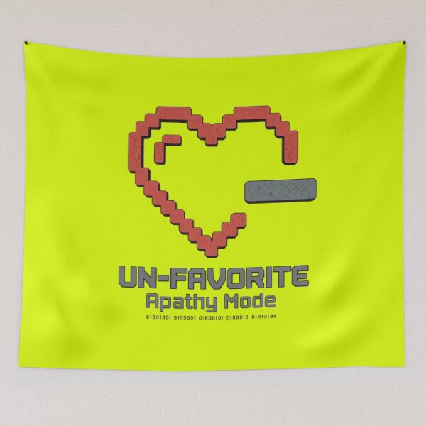 Item preview, UN-FAVORITE Apathy Mode Pixel Heart designed and sold by goldcov.