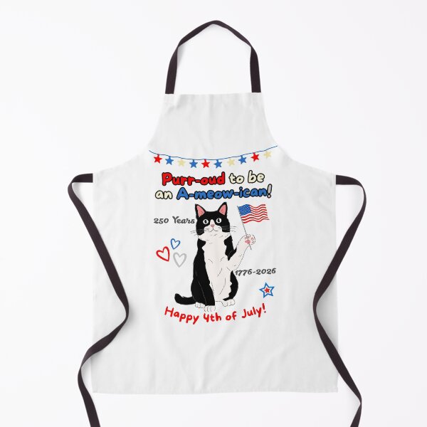 Item preview, 4th of July 250th Purr-oud Tuxedo Cat designed and sold by MYCatStuff.
