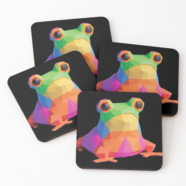 Item preview, Lowpoly Vibrant Frog Slug designed and sold by pompom123.