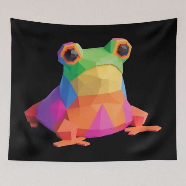 Item preview, Lowpoly Vibrant Frog Slug designed and sold by pompom123.