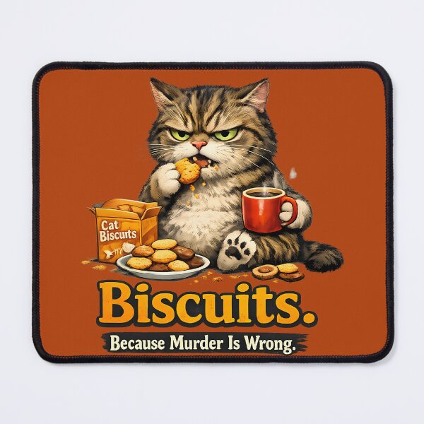 Item preview, Biscuits Because Murder Is Wrong designed and sold by McThingummy.