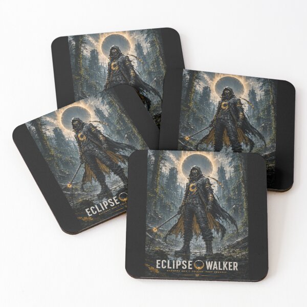 Item preview, ECLIPSE WALKER – Light Beyond Darkness | Cosmic Cyberpunk Fantasy Art designed and sold by PLUSHIWORLDtm.