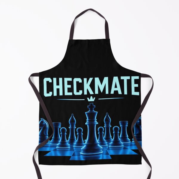 Item preview, Checkmate | Neon Blue Chess King Strategy | Cinematic Board Game Art designed and sold by AiNaturalsOnly.