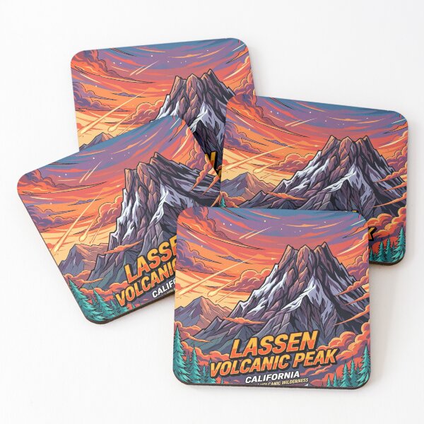 Item preview, Lassen Volcanic Peak National Park Retro Vintage designed and sold by SpiriTravels.