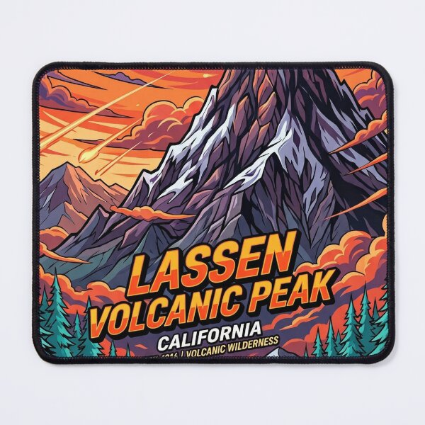 Item preview, Lassen Volcanic Peak National Park Retro Vintage designed and sold by SpiriTravels.