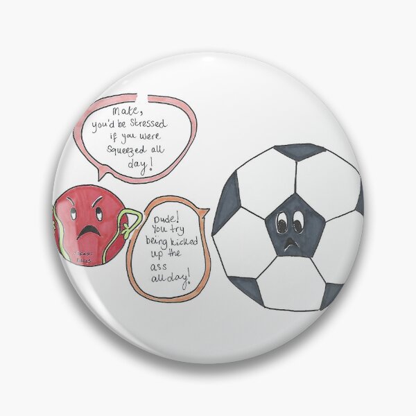 Item preview, Stressed Balls - Cartoon Stress Football Innuendo designed and sold by AJPrettyObscene.