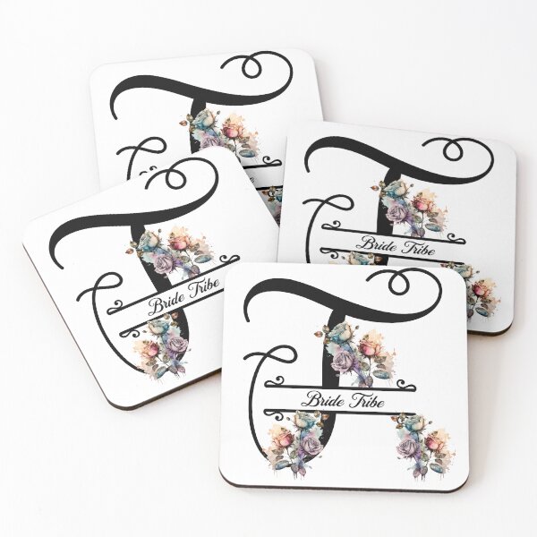 Item preview, Bride Tribe Floral Monogram Hen Party  designed and sold by GogaVibeRe.
