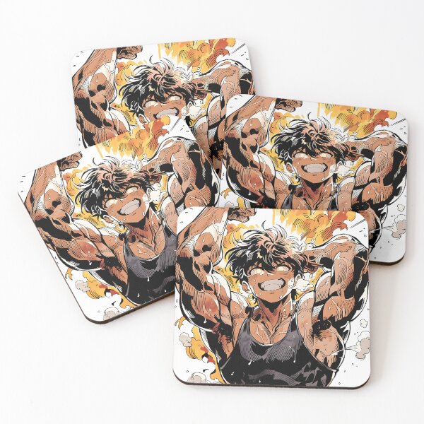 Item preview, Anime Warrior Flexing Victory Gym Art designed and sold by Mrokar.