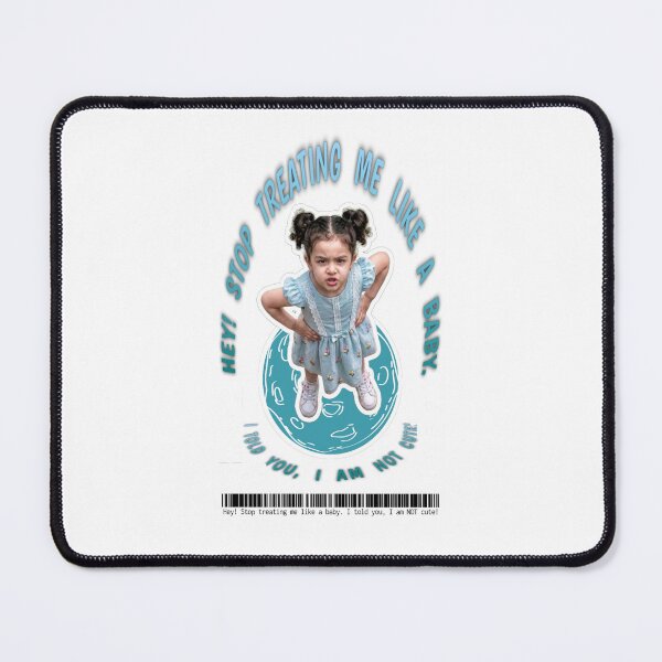 Item preview, Sassy Toddler "I Am Not Cute" Funny Aggressive Kid Meme designed and sold by mackyartsstudio.
