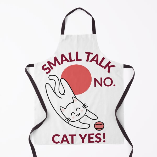 Item preview, Small Talk No. Cat Yes! Introvert Cat Lover designed and sold by OLIVETEES.
