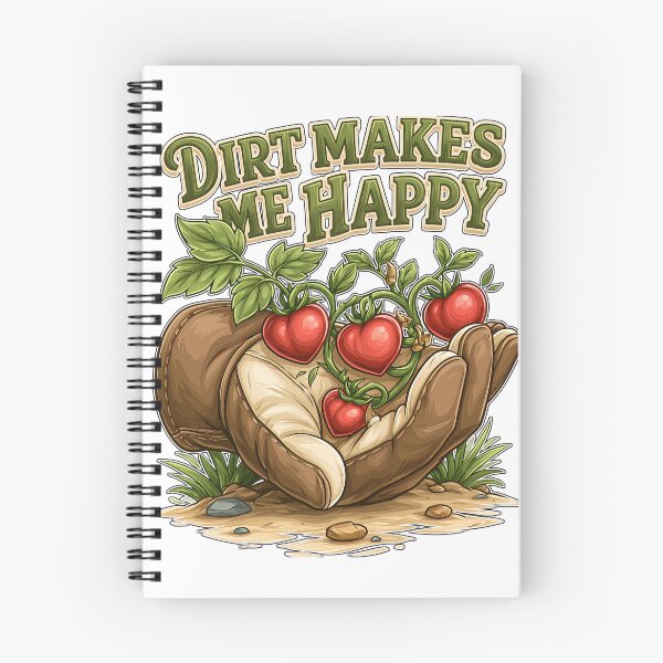 Item preview, Dirt Makes Me Happy Funny Gardening Tomato Plant designed and sold by Marcikart.