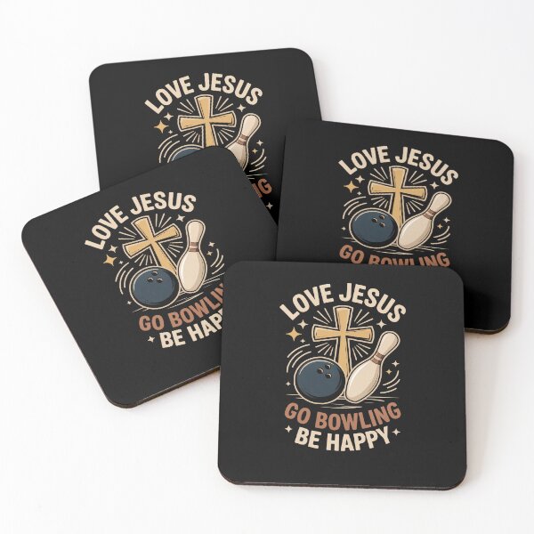 Item preview, Love Jesus Go Bowling Be Happy Christian Bowler designed and sold by SuperAndSocial.