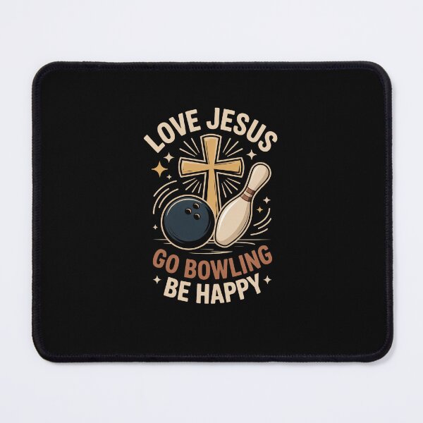 Item preview, Love Jesus Go Bowling Be Happy Christian Bowler designed and sold by SuperAndSocial.