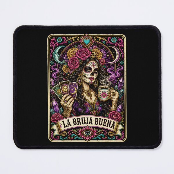 Item preview, La Bruja Buena Cafecito Y Chisme Tarot Mexican Witch Latina Coffee designed and sold by DesignsByAnett.
