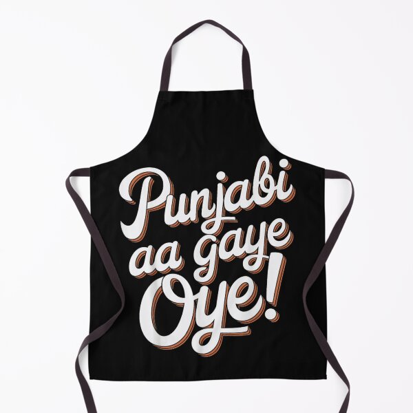 Item preview, Punjabi aa gaye Oye Bold Typography Desi Cultural Pride Music Vibe designed and sold by ObukiLantara.