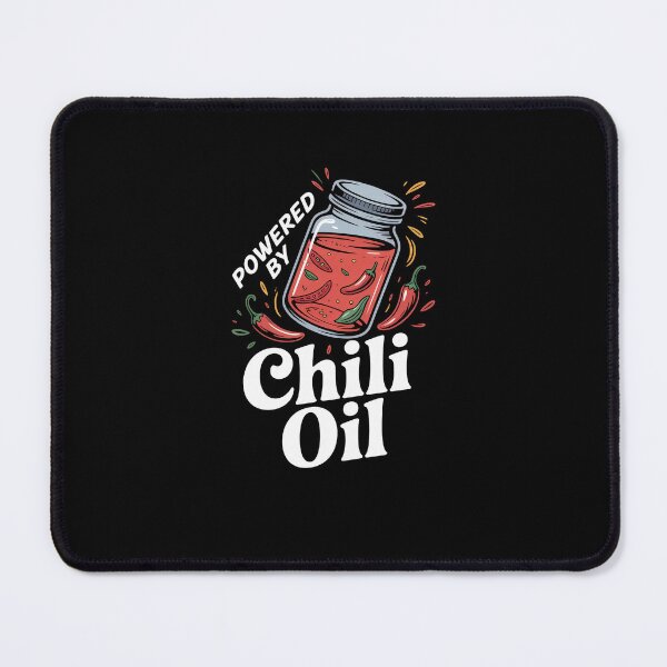 Item preview, Powered By Chili Oil Spicy Food Lover designed and sold by SuperAndSocial.