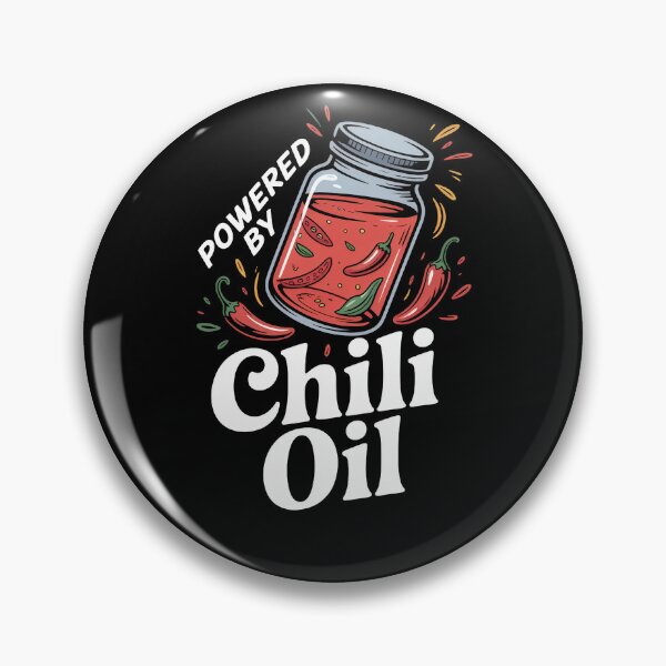Item preview, Powered By Chili Oil Spicy Food Lover designed and sold by SuperAndSocial.