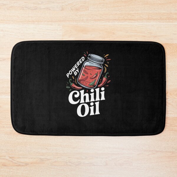 Item preview, Powered By Chili Oil Spicy Food Lover designed and sold by SuperAndSocial.