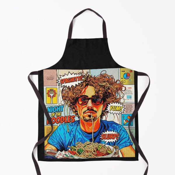 Item preview, Pop art graphic pasta noodles food Slurp Yum designed and sold by G-M-Designs.