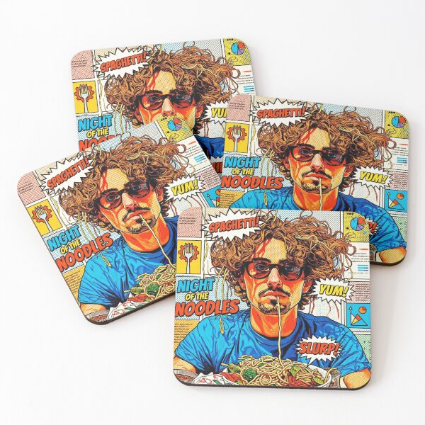 Item preview, Pop art graphic pasta noodles food Slurp Yum designed and sold by G-M-Designs.