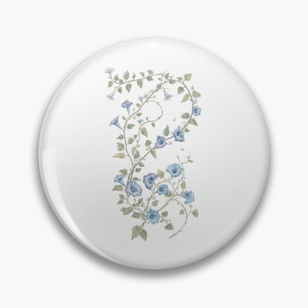 Item preview, Blue morning glory flower  designed and sold by uunaa.