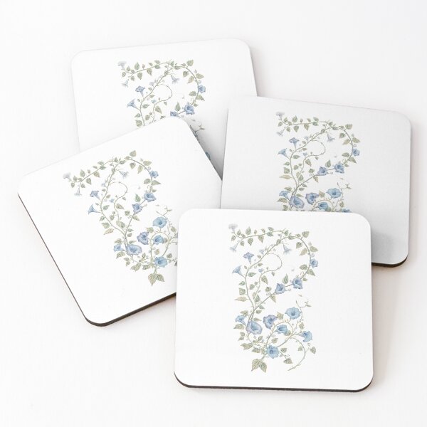 Item preview, Blue morning glory flower  designed and sold by uunaa.