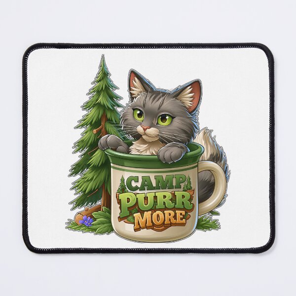 Item preview, Camp Purr More Funny Camping Cat Nature Lover designed and sold by Marcikart.