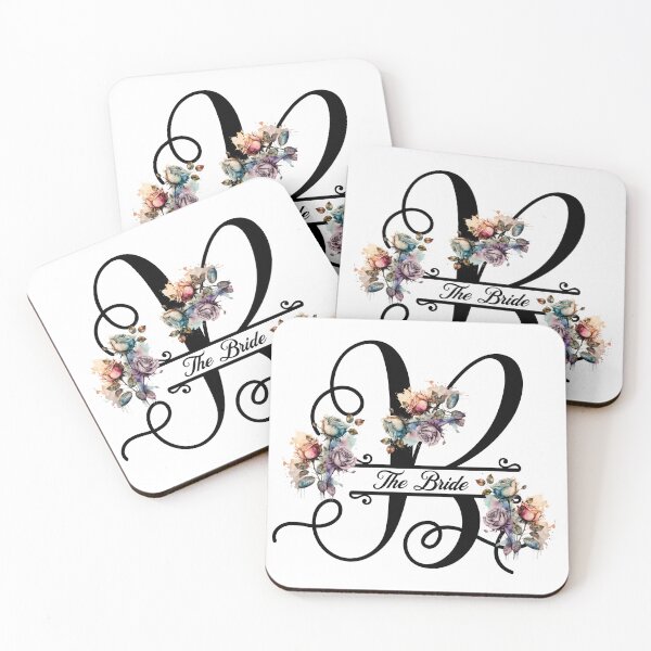 Item preview, The Bride Floral Monogram Hen Party designed and sold by GogaVibeRe.