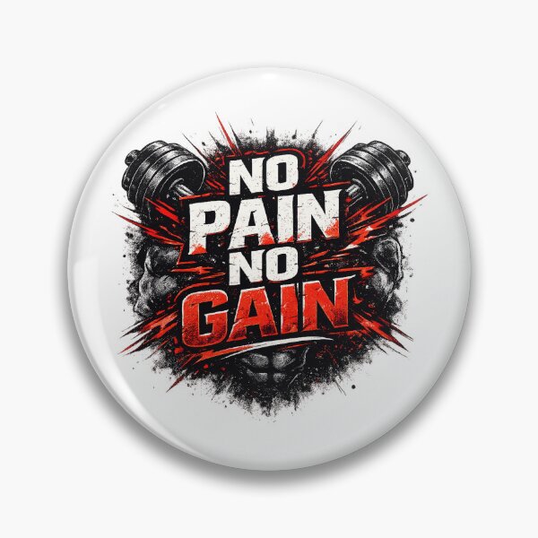 Item preview, No Pain No Gain Fitness Typography designed and sold by Jagruti_Artzone.