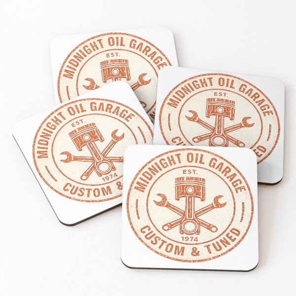 Item preview, Midnight Oil Garage – Custom & Tuned Vintage Badge designed and sold by Ermicioi.
