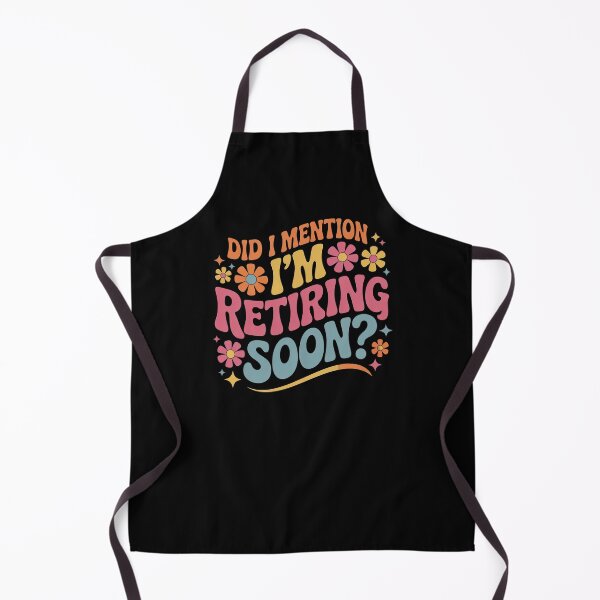 Item preview, Retiring Soon Groovy Retro Flower Power Text designed and sold by SuperAndSocial.