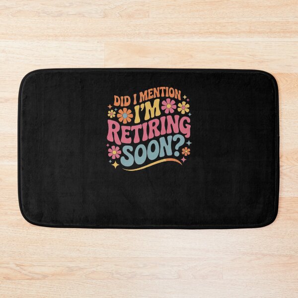 Item preview, Retiring Soon Groovy Retro Flower Power Text designed and sold by SuperAndSocial.