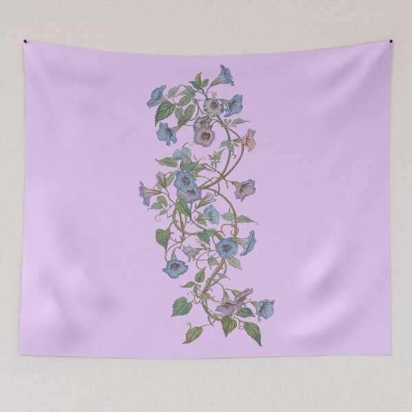 Item preview,  Blue morning glory flower  designed and sold by uunaa.