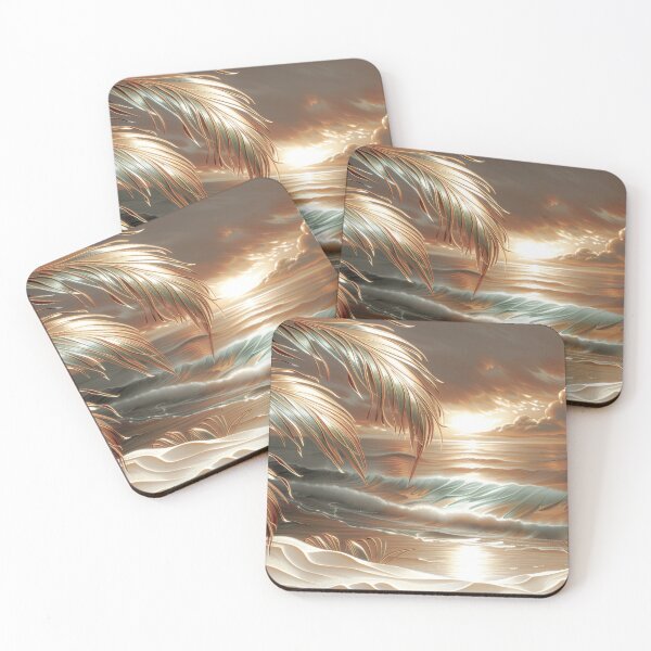 Item preview, Vintage Tropical Ocean Sunset designed and sold by MargaretWiktor.