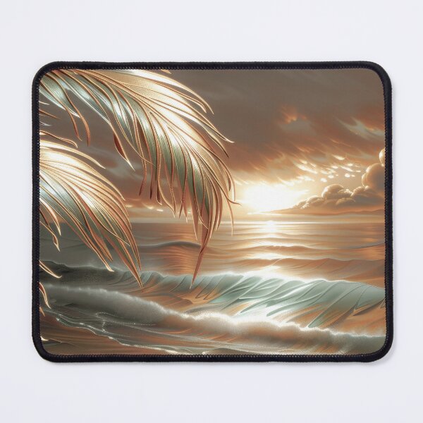 Item preview, Vintage Tropical Ocean Sunset designed and sold by MargaretWiktor.