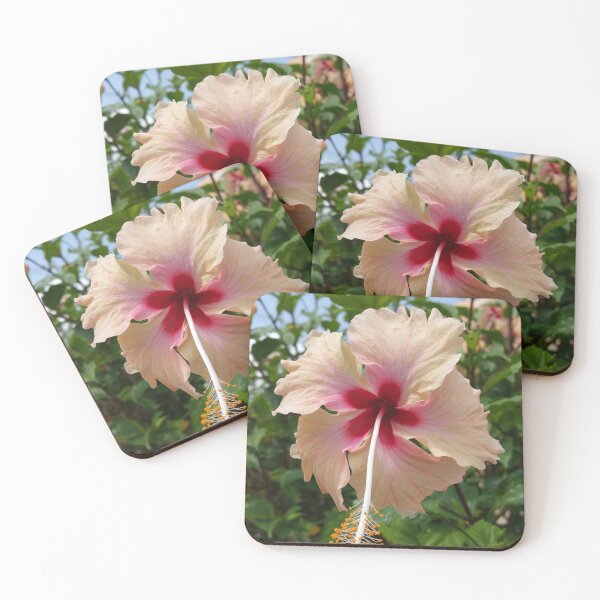 Item preview, Pink Hibiscus Tropical Flower Botanical Art designed and sold by LaurieCreations.