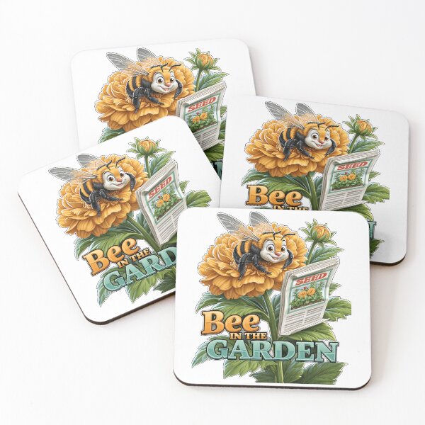 Item preview, Bee In The Garden Funny Bumblebee Flower designed and sold by Marcikart.