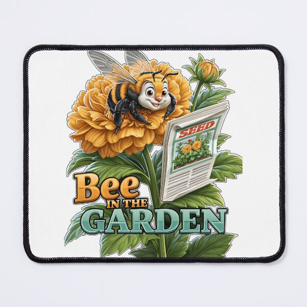 Item preview, Bee In The Garden Funny Bumblebee Flower designed and sold by Marcikart.