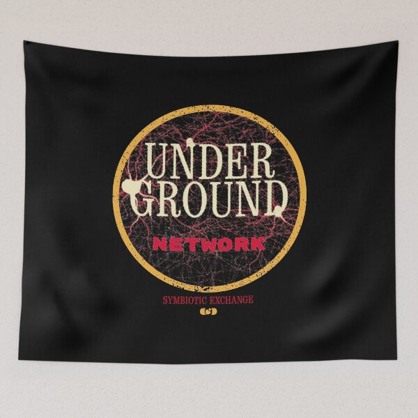 Item preview, Underground Network — Mycelium Symbiotic Exchange Design designed and sold by Decorador de Corazones.