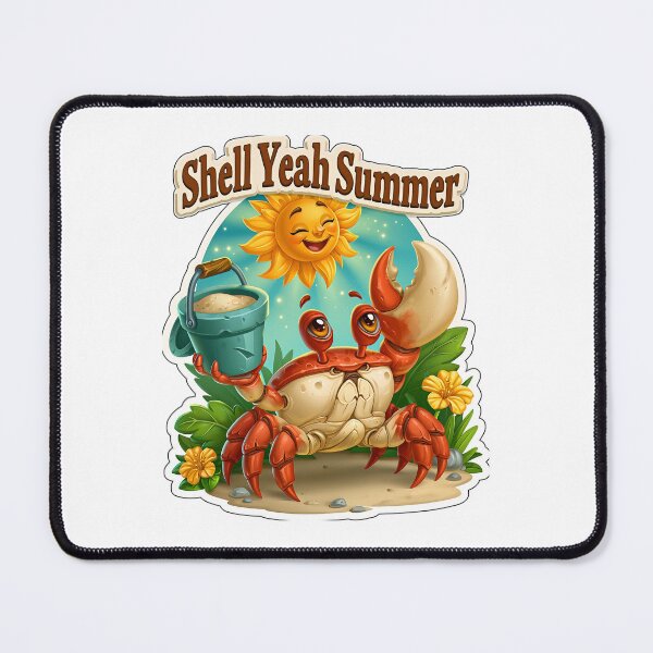 Item preview, Shell Yeah Summer Funny Beach Crab Vacation designed and sold by Marcikart.