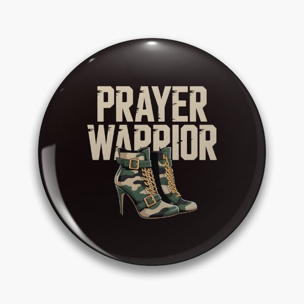 Item preview, Camo Heels Prayer Warrior – Religious Woman design for Holy Communion & Worship designed and sold by Redgiant87x.