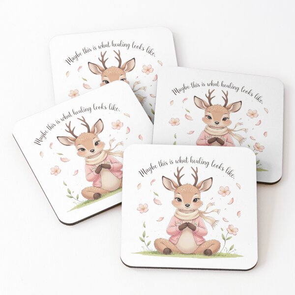 Item preview, What Healing Looks Like Cute Deer Spring Mental Health designed and sold by AQUILAKREO.