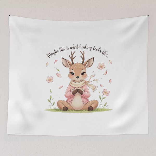Item preview, What Healing Looks Like Cute Deer Spring Mental Health designed and sold by AQUILAKREO.