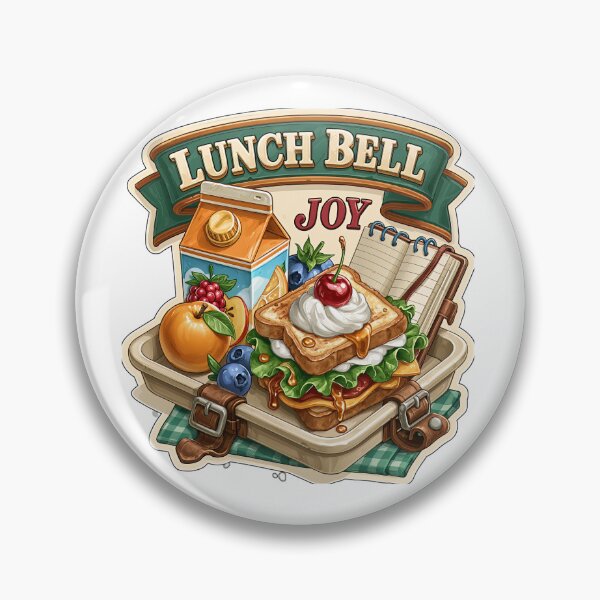 Item preview, Lunch Bell Joy Funny School Lunchbox Sandwich Foodie designed and sold by Marcikart.