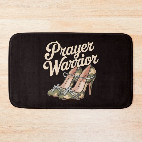 Item preview, Camo Heels Prayer Warrior – Stylish Christian Mom Outfit for Church Service designed and sold by Redgiant87x.