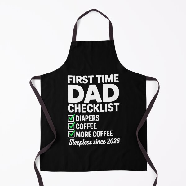 Item preview, First Time Dad Checklist Sleepless Since 2026 New Dad Gift designed and sold by Say It With Ink.