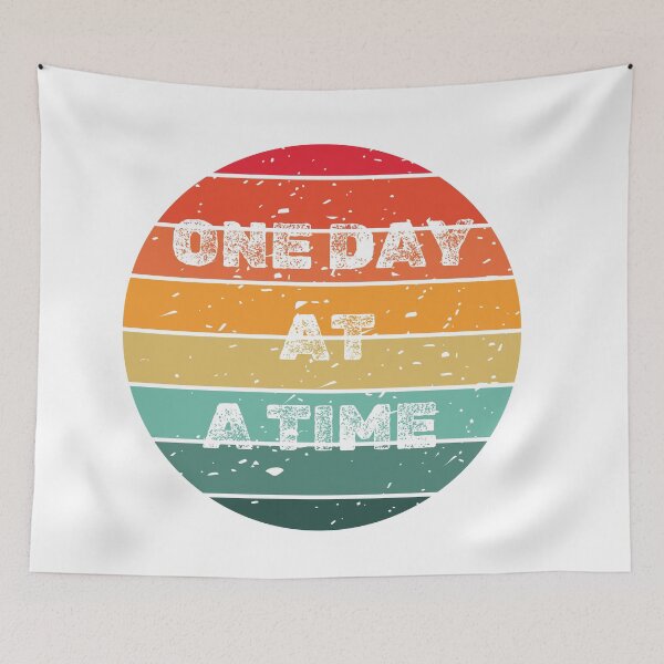 Item preview, Retro sunset | One day at a time designed and sold by HiPatti.